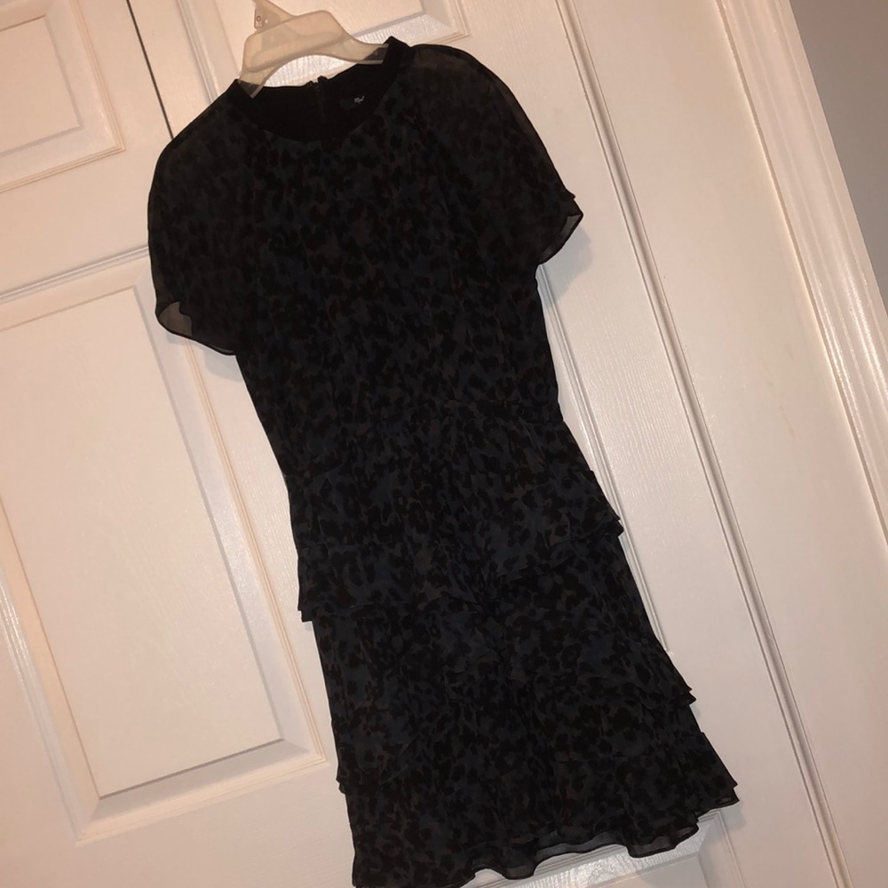 Madewell dark leopard dress
